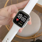 Men's and Women's White Sports Watch