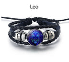 Personalized Zodiac Sign Bracelet | Unisex Adjustable Leather Charm Jewelry